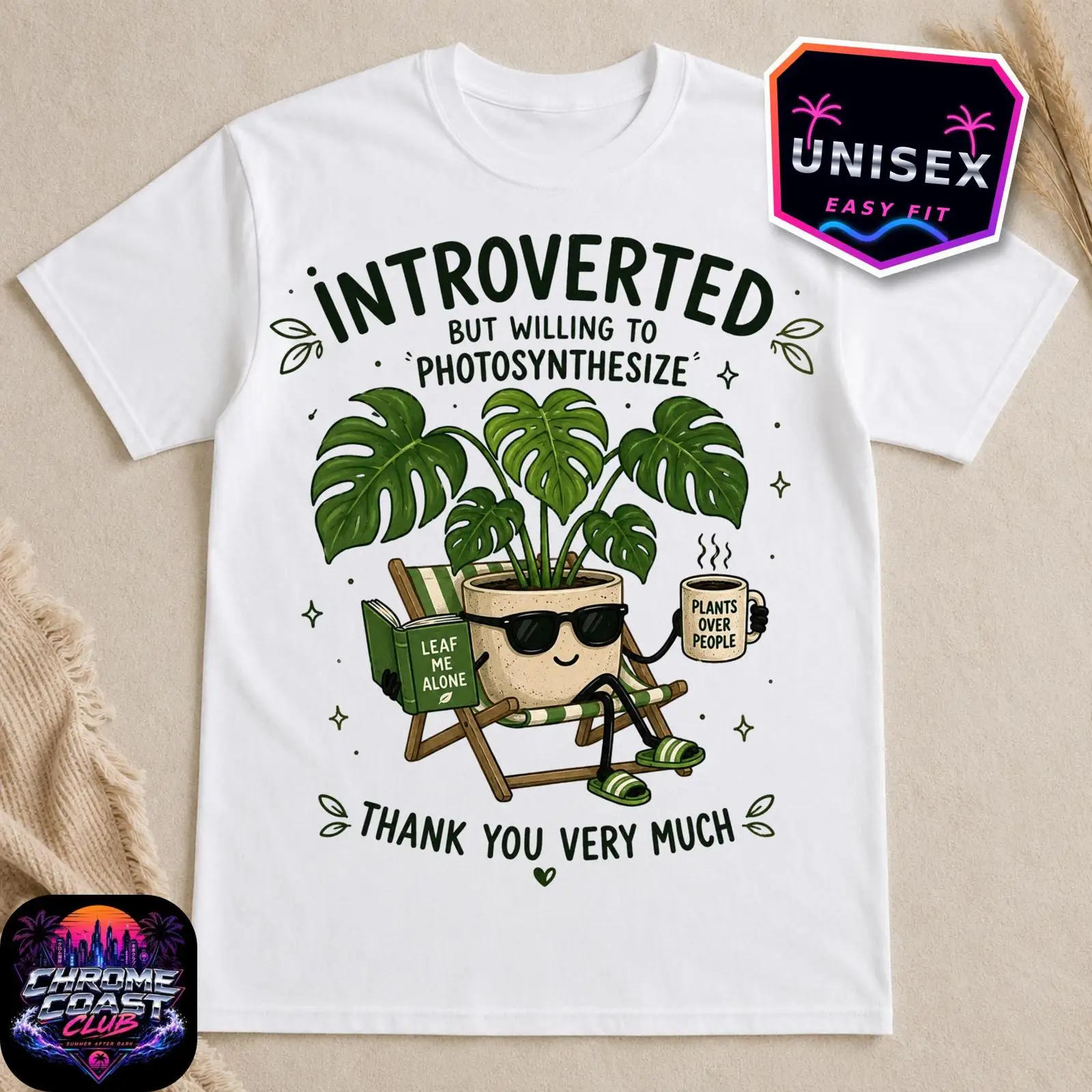 The Plant Parent - Introvert Tapi Bersedia Fotosintesis, Kaos Monstera