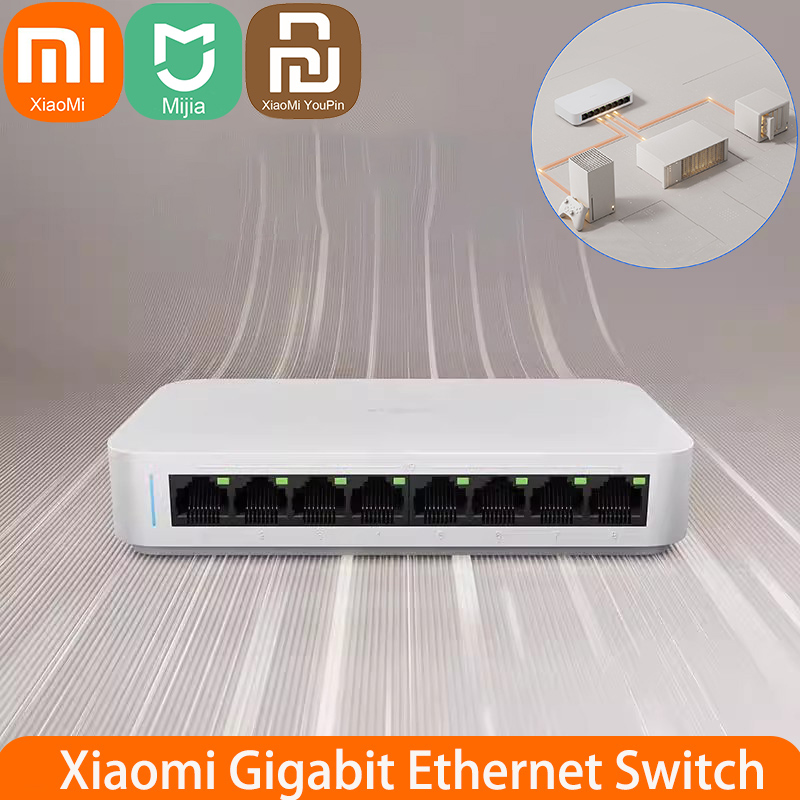 Xiaomi Mi 8 port RJ45 sakelar  - Xiaomi Hub Mijia Hub ulasan dan harga
