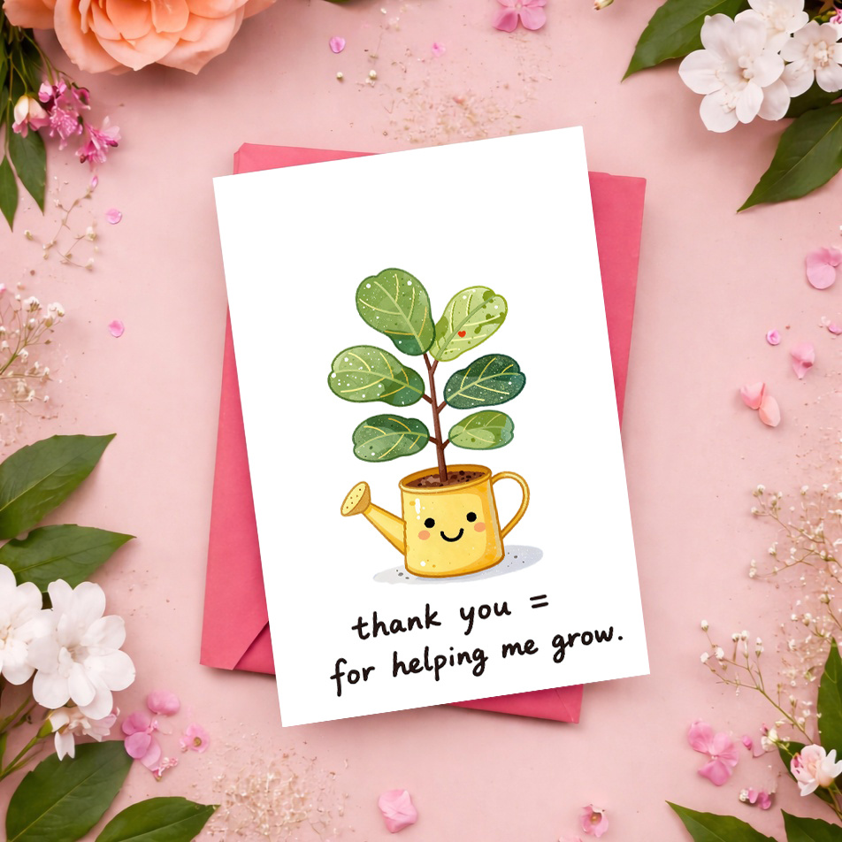 1 Kartu Ucapan Terima Kasih ya - The Plant Parent ulasan dan harga