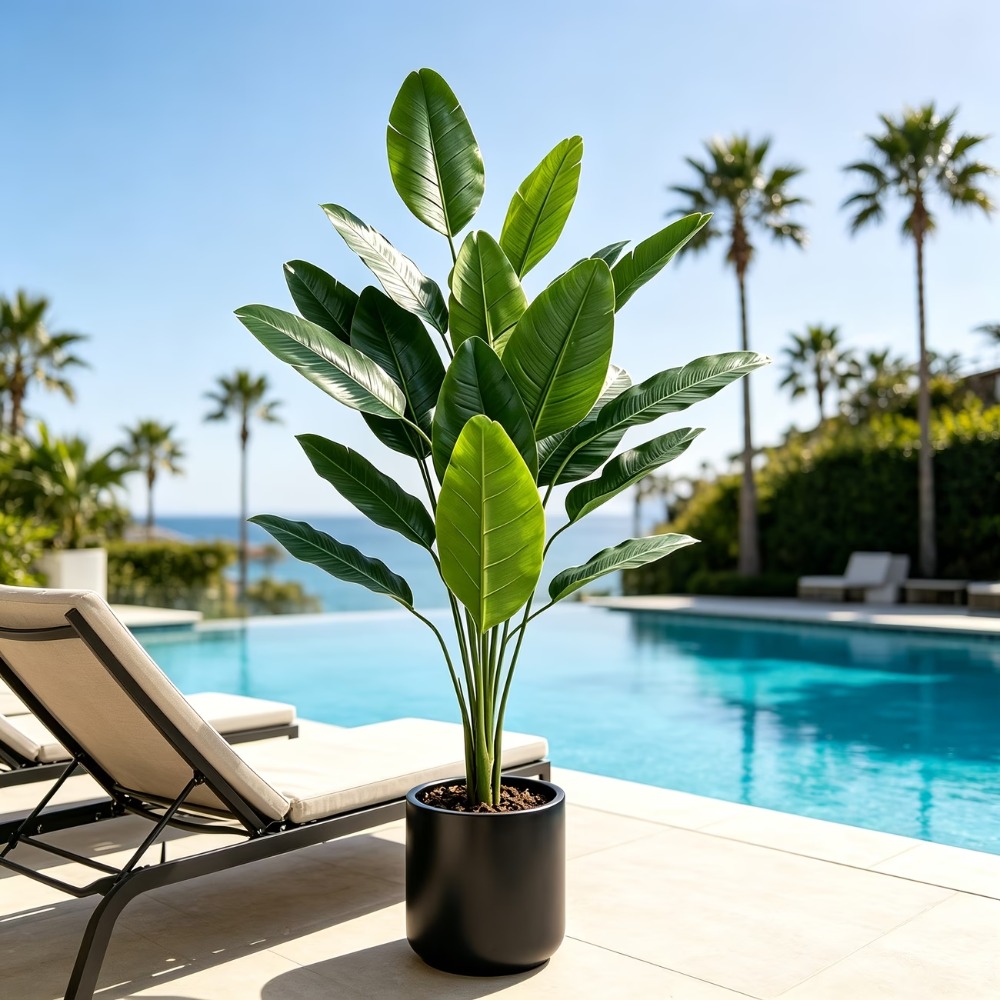 1 Buah Pohon Pisang Buatan Rak - Fiddle Leaf Fig ulasan dan harga