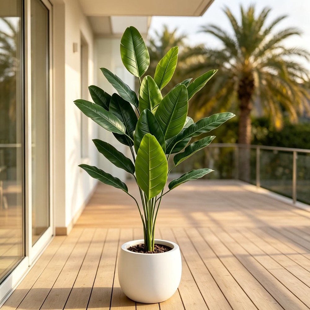1 Buah Pohon Pisang Buatan Rak - Fiddle Leaf Fig ulasan dan harga