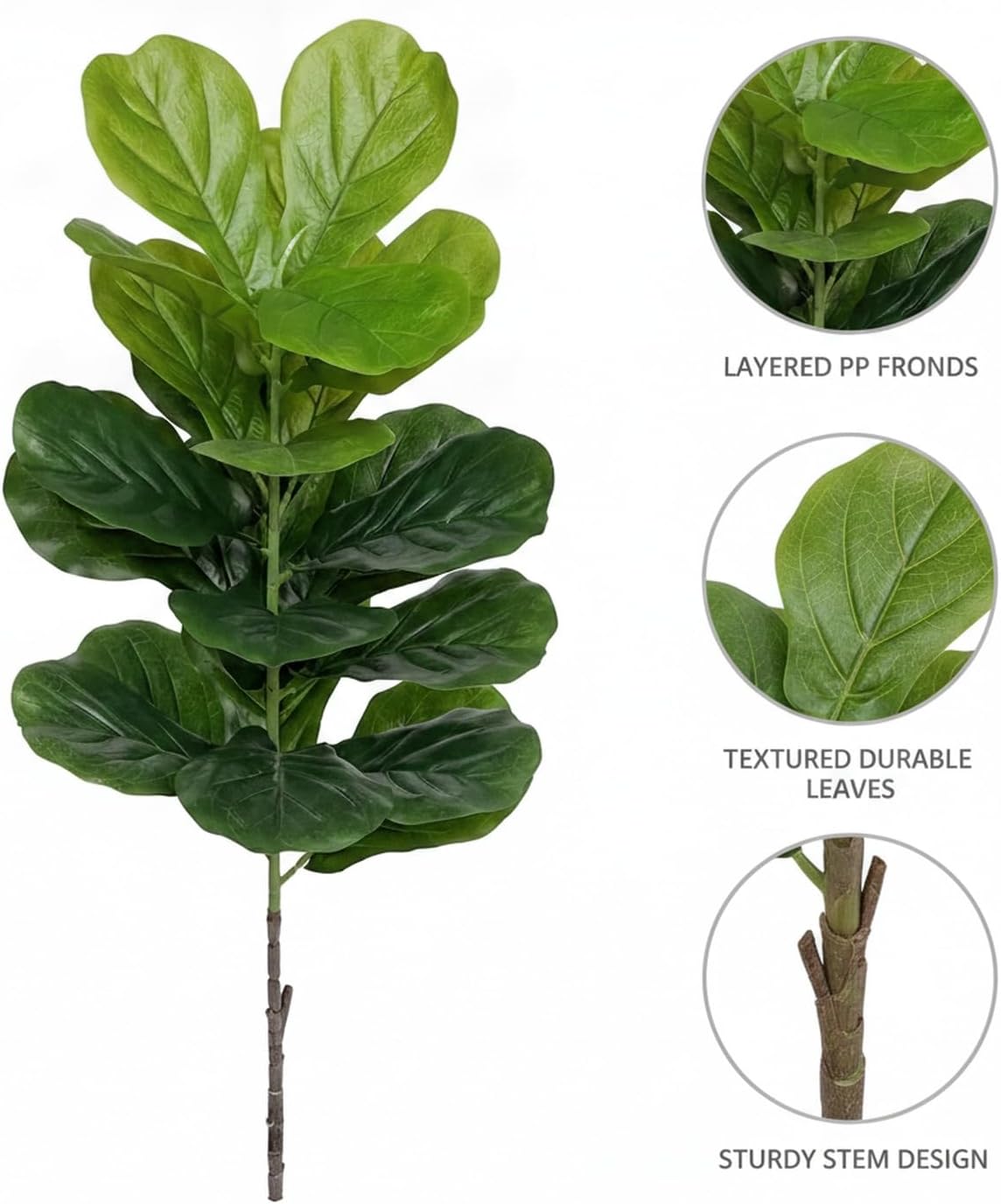 Pohon Fiddle-Leaf Fig Plastik  - Fiddle Leaf Fig ulasan dan harga